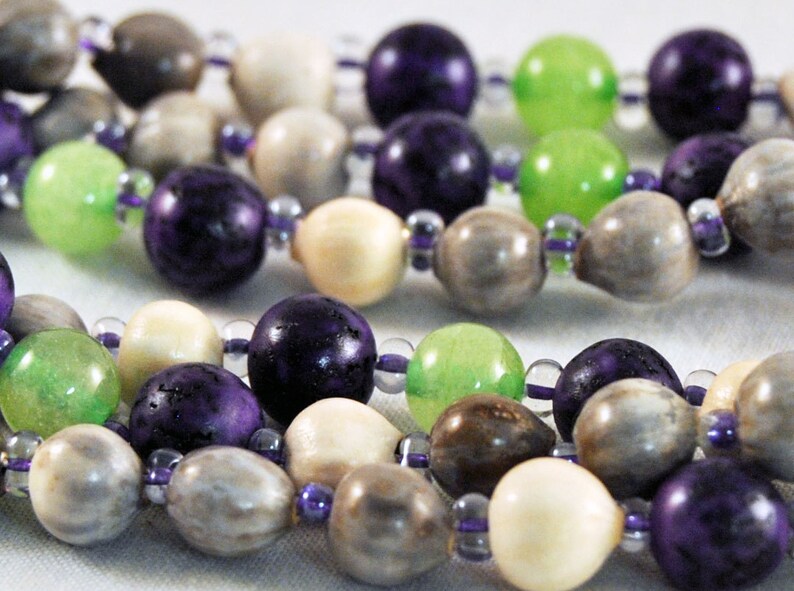 Natural Cherokee Corn Bead / Job's Tears Necklace With Etsy