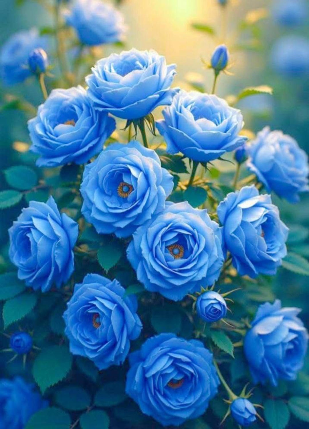 Blue Rim Rd Rose Broken Ice Blue Rose Seeds | Non-gmo Heirloom Variety - Etsy