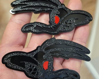 Coyote Badge - Detailed- Fits Mustang Grille or Trunk - Custom Mount