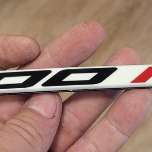 1000 HP Acrylic Custom Car Emblem: Muscle Horsepower Fender or Trunk Badge