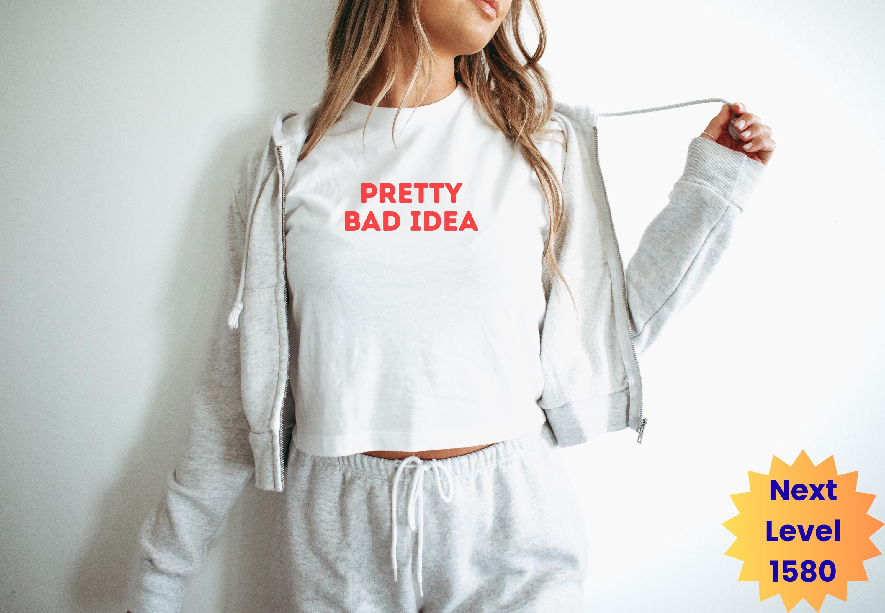 Pretty Bad Custom Pretty Bad Idea Baby Tee, Funny Pretty Bad Idea Shirt, Y2K ...