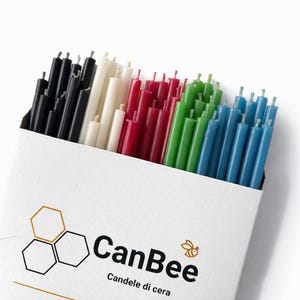 Natürliche Bienenwachskerzen – 50er-Set, 16 cm (5 Farben) | Meditation – Intentionen – Manifestation – Yoga – Altar