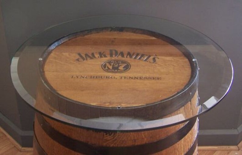 Jack Daniels Whiskey Barrel BrandedLaser EngravedSanded