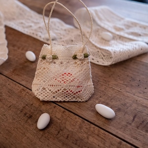 Juego de 10 bolsas para regalos de boda; bolsas de recuerdo