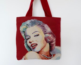 Marilyn Monroe -luxury  tote bag, Tapestry  bag