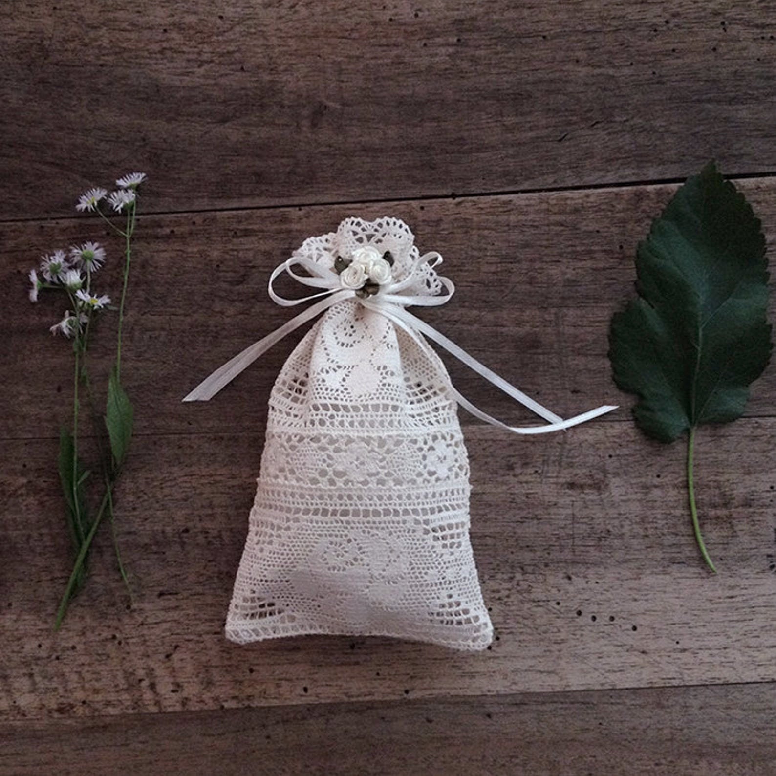 Bag Lace Gift Bag Wedding Favor Bag Baby Shower Favor Bag Etsy