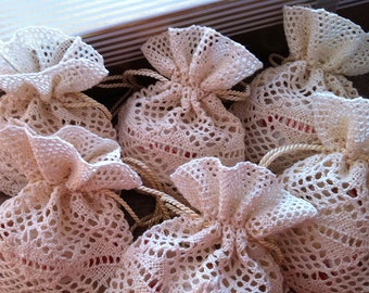 Lace Wedding Favor Bags - Set of 25 or 60 favor bags