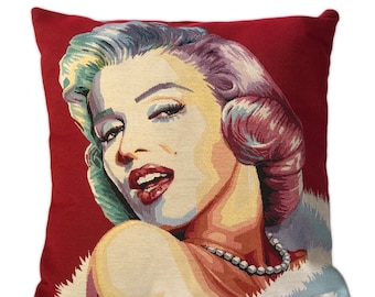 Tapestry cushion cover with Marilyn Monroe  pattern