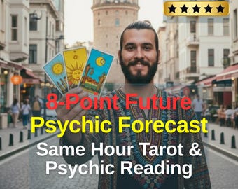 8-Point Psychic Reading • Same-Hour Future Forecast (PDF)
