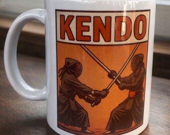 Kendo Mug, Japanese Martial Arts Gift