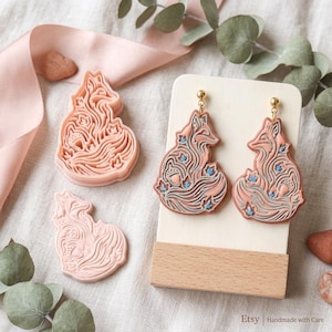 Autumn Fox Polymer Clay Cutter – Jewellery & Earring Tool