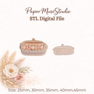 Vintage Cooking Pot Polymer Clay Cutter STL File (Digital Download) – Jewellery Tool