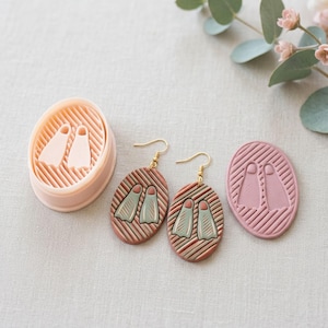 Swim Fins Oval Polymer Clay Cutter – Jewellery & Earring Tool