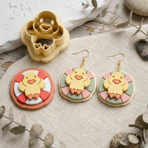 Duck on Lifebuoy Set of 2 Polymer Clay Cutters – Jewellery & Earring Tool