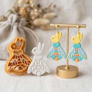 Cortador de arcilla polimérica Bee Bunny – Herramienta para joyería y pendientes