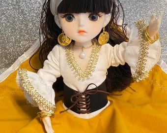 Wealth Gypsy Prosperity Doll • Handgemaakt welvaartssymbool • Boho Collector Doll • Overvloed & Gelukskunstpop • OOAK-cadeau