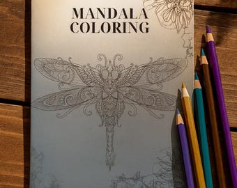 Mandala for adults, 50 pages DIN A4, digital art, coloring page