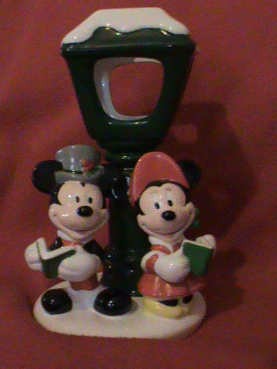 Items similar to Disney's Minnie and Mickey Mouse Christmas Carol Lamp