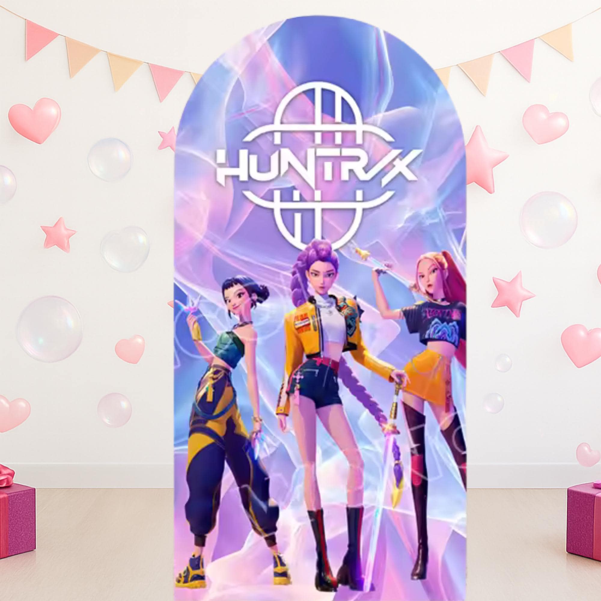 Discover Kpop Demon Hunter Arched Backdrop Cover