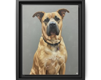 Boxerporträtt, inramat | Legacy-porträttstil