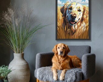 Anpassat husdjursporträtt | Canvas | Hund eller katt