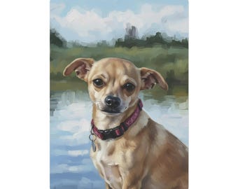 Chihuahua husdjursporträtt pokerkort