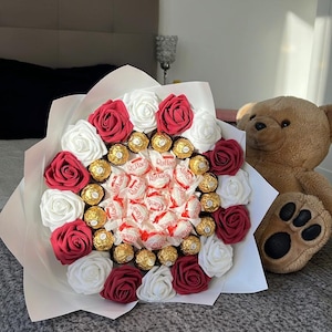 永遠のチョコレートローズブーケ – カップル、クリスマス、誕生日、ベビーシャワー、母の日、バレンタインデーへの豪華なギフト