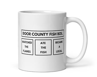 Door County Fish Boil Mug | Became a Local Tradition | Wisconsin Food Lover Gift | FREE SHIPPING