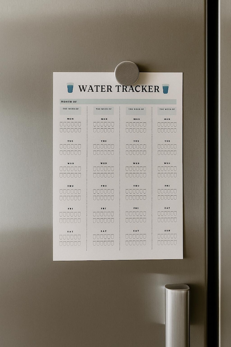 Fluid Tracker Chart.pdf Water Intake Tracker - Printable, Paper, PDF, Hydration and Health ...