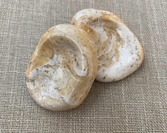 Worry Stone fait main en pâte polymère — Édition limitée Fidget | Soulagement sensoriel de l'anxiété | Pierre de poche | Cadeau anti-stress
