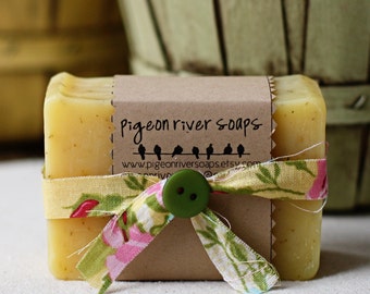 Summer's Song Bar Soap -  Natural Cold Process Soap - Cedarwood, Lavender & Grapefruit Bar Soap - Handmade Vegan Soap