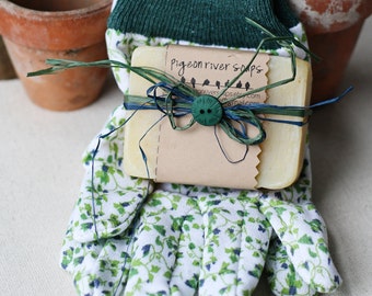 Gardener's Soap Creatively Packaged With Gardening Gloves Gift Idea - Gardeners Gift - Mother's Day Gift - Christmas gift