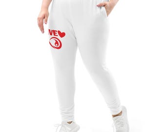 Women's Red Chic Infinite Love Joggers