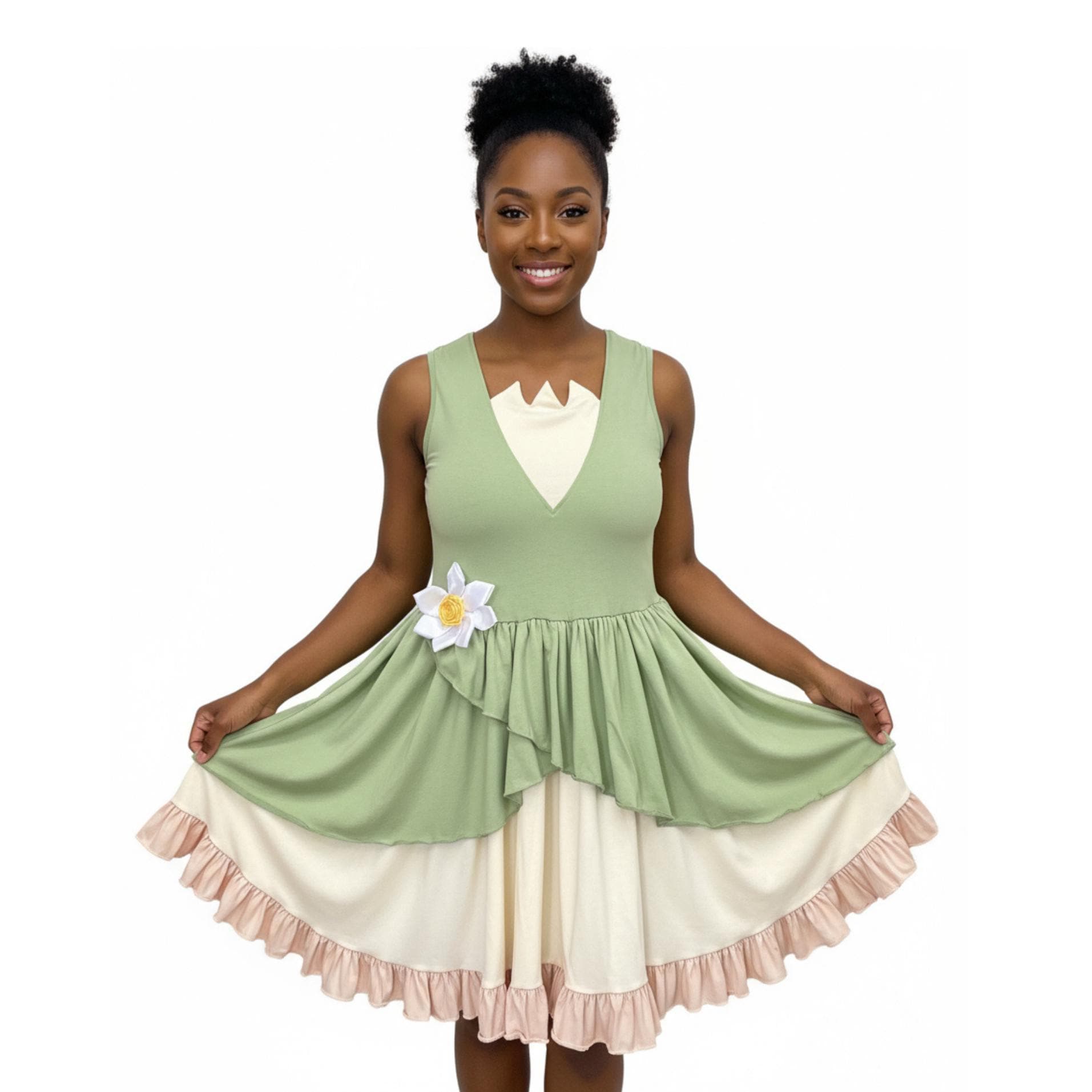 open lace back dress Kenzie Maxi Dress Green
