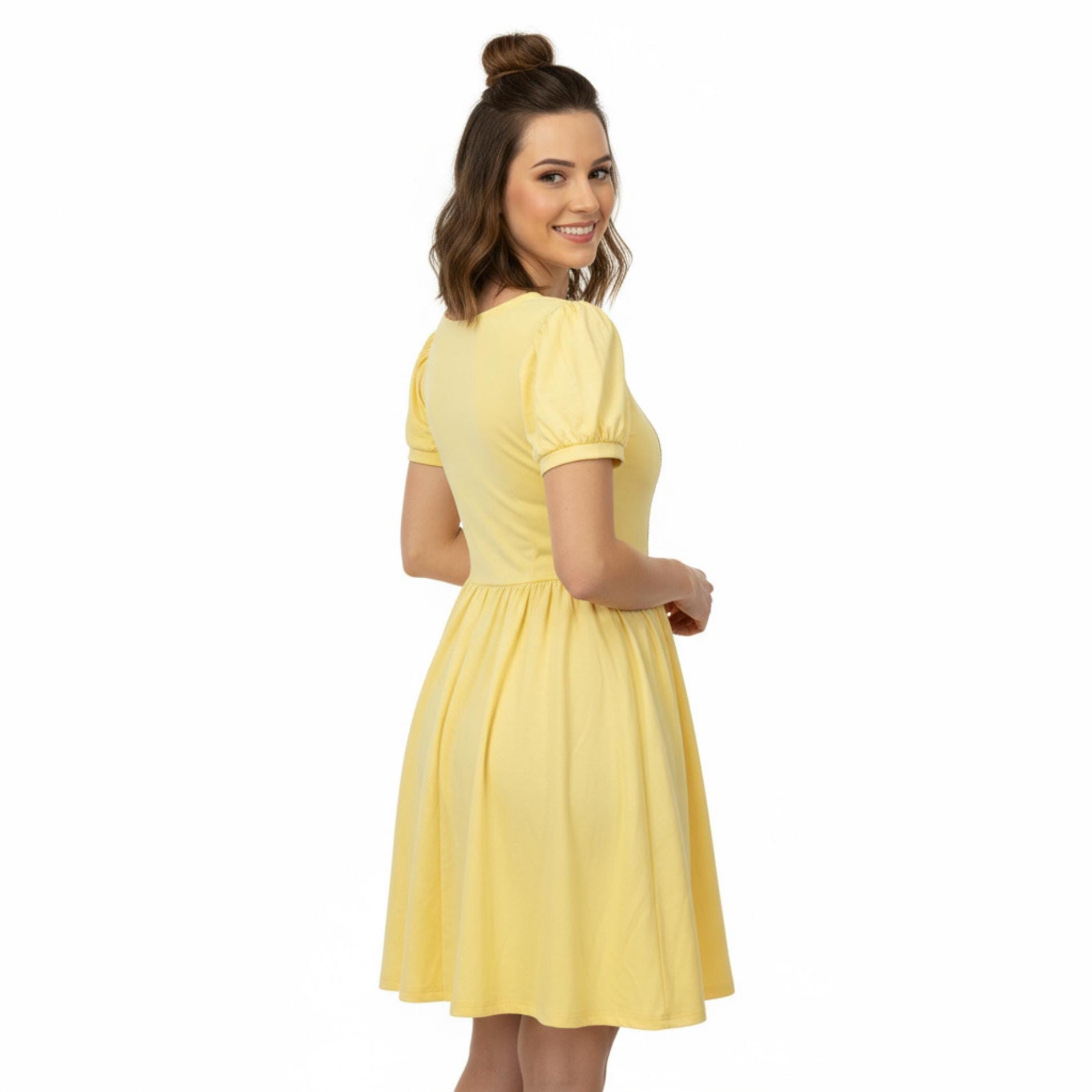 belle inspired casual dress The Perfect Belle Disneybound Dress & Accessories
