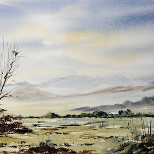 11x15 The Fields- Original Watercolor Painting