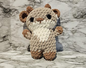 Fawn Plushie - Crocheted and Handmade , soft and cuddly,