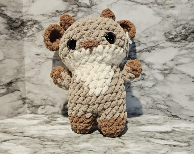Fawn Plushie - Crocheted and Handmade , soft and cuddly,
