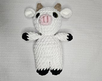 Caroline the Cow, Soft Cuddly Cow Plush Toy, 12 Inch Tall Crochet Animal