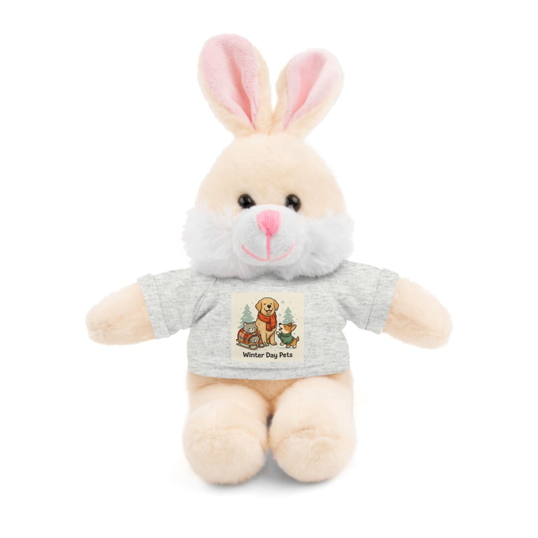 Stuffed Animal With T-shirt, Cuddly Gifts for Kids, Personalized Plush ...