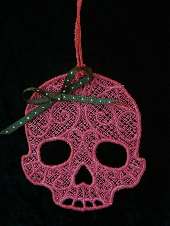 girly skull ornaments