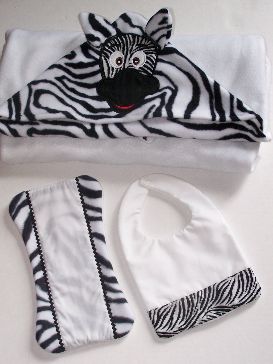 Zebra Baby Blanket Set Etsy