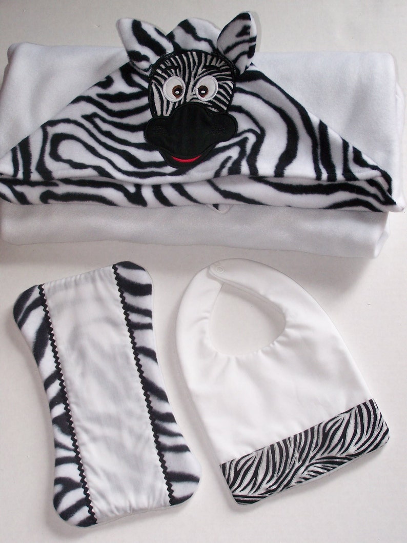 Zebra Baby Blanket Set Etsy