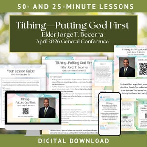 Piano di lezione della Società di Soccorso: "La decima: mettere Dio al primo posto" (50/25 min) (Download digitale)