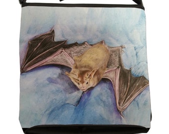 Pallid Bat Large Cross Body Handbag, Bucket  Handbag, by Salvador Kitti  - Support Wildlife Conservation, Read How