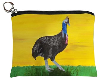 Cassowary Change Purse, Beautiful Bird native to Australia - Salvador Kitti