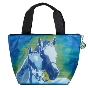 Horse Lunch Bag Tote With Matching Detachable Charm From My Painting ...