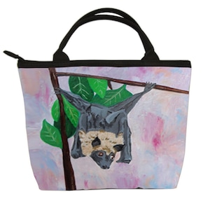 Bat Small Purse, Small Handbag, From my Original Oil Painting, Antediluvian Enigma - Salvador Kitti