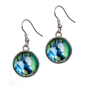 Horse Earrings - From My painting, A Mother&#39;s Love