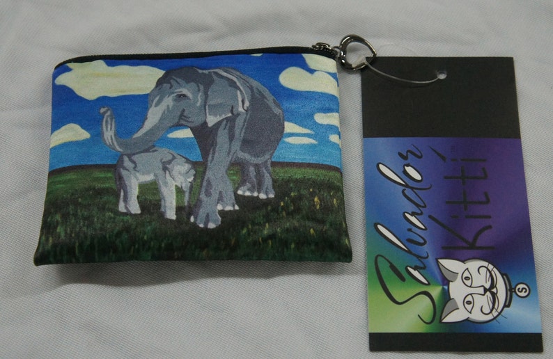 Asian Elephants Change Purse, Elephants Coin Purse by Salvador Kitti Support Wildlife Conservation, Read How image 2